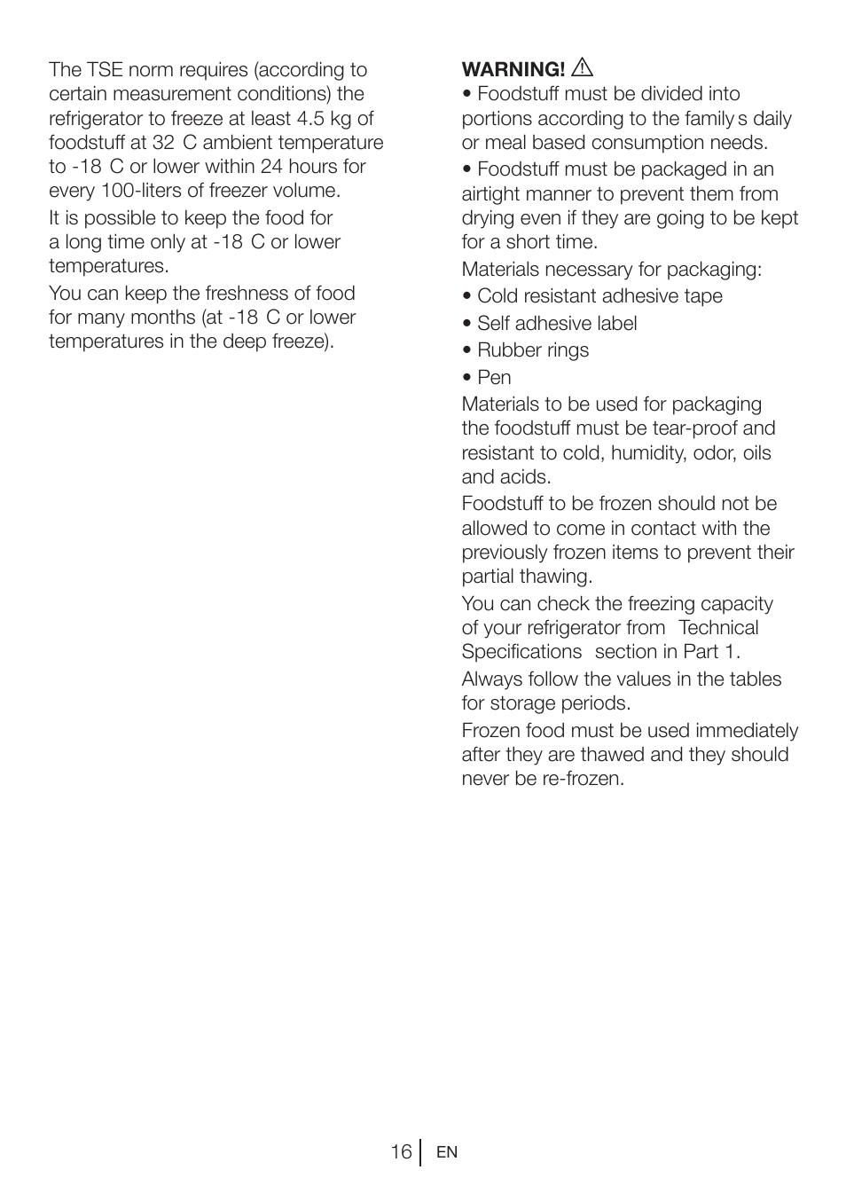 Teka NFE1 420 User Manual | Page 16 / 24