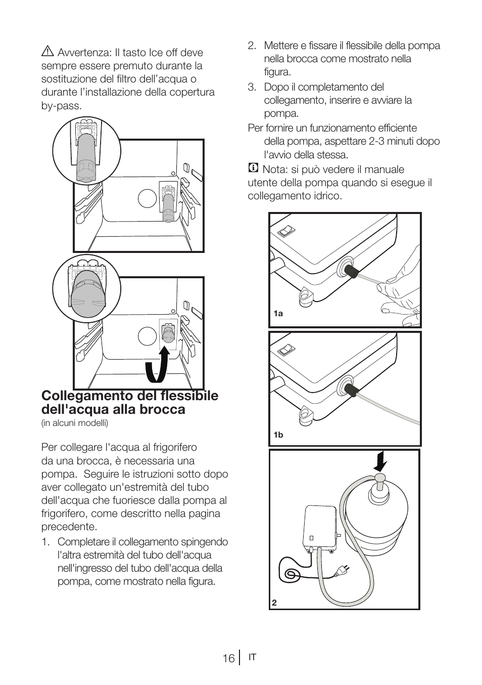Collegamento del flessibile dell'acqua alla brocca | Teka NF2 650 X User Manual | Page 182 / 263