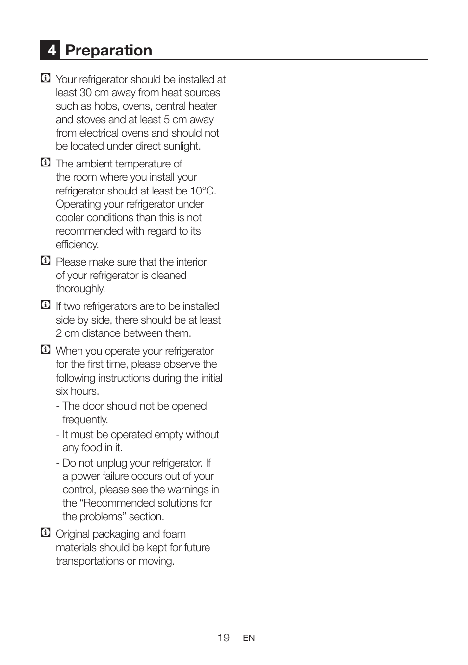 4preparation | Teka NF2 650 X User Manual | Page 20 / 263