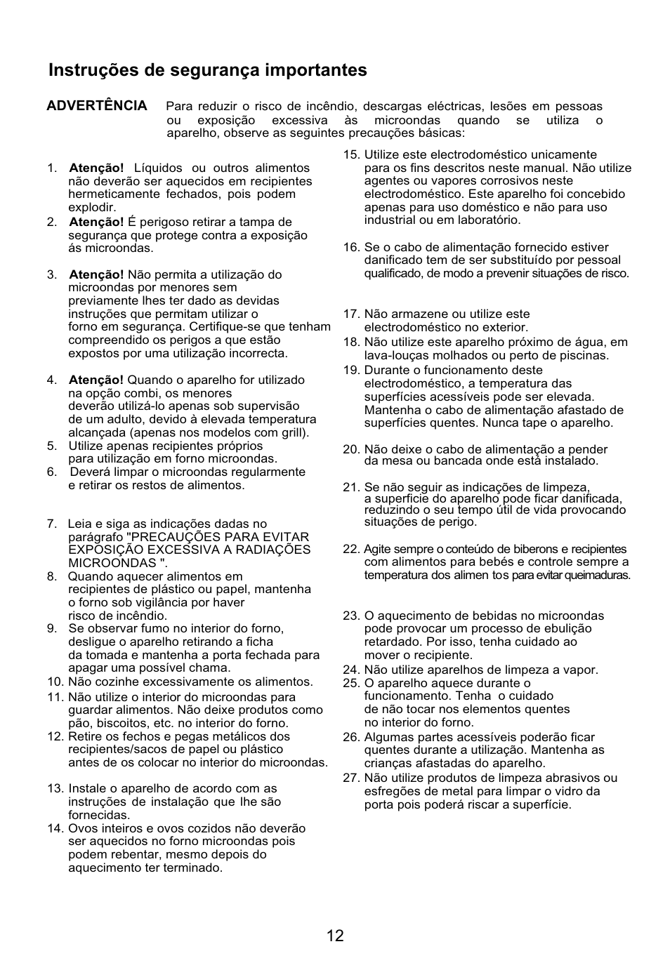 Qvwuxo}hvghvhjxudqodlpsruwdqwhv | Teka MW 200 User Manual | Page 13 / 29