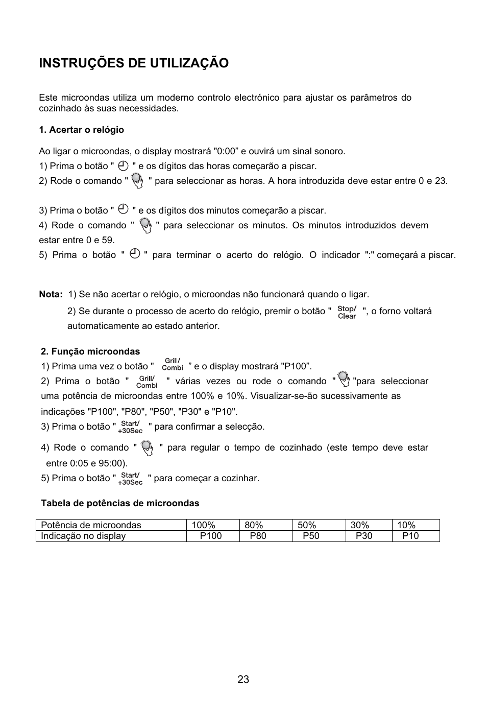 Instruções de utilização | Teka MWE 230 G User Manual | Page 24 / 45