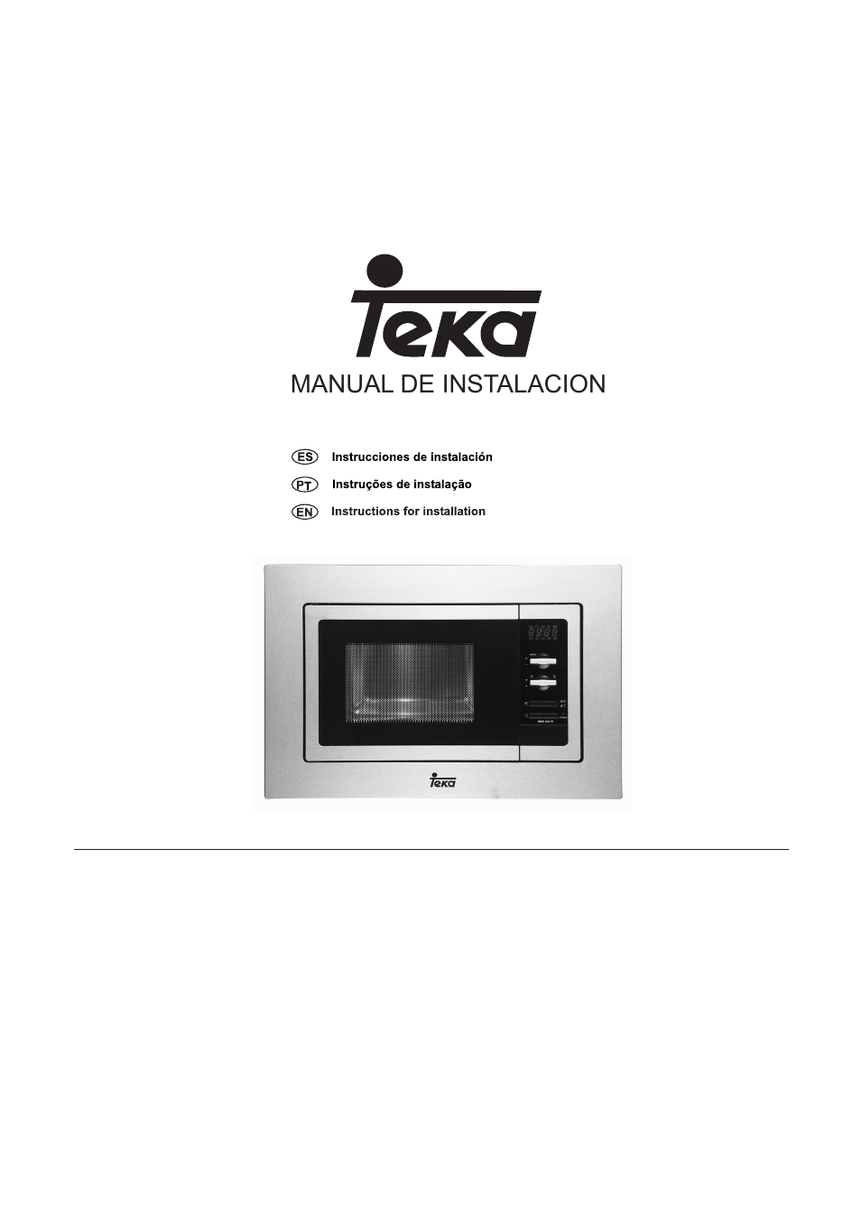 Teka MWE 205 FI User Manual | 7 pages