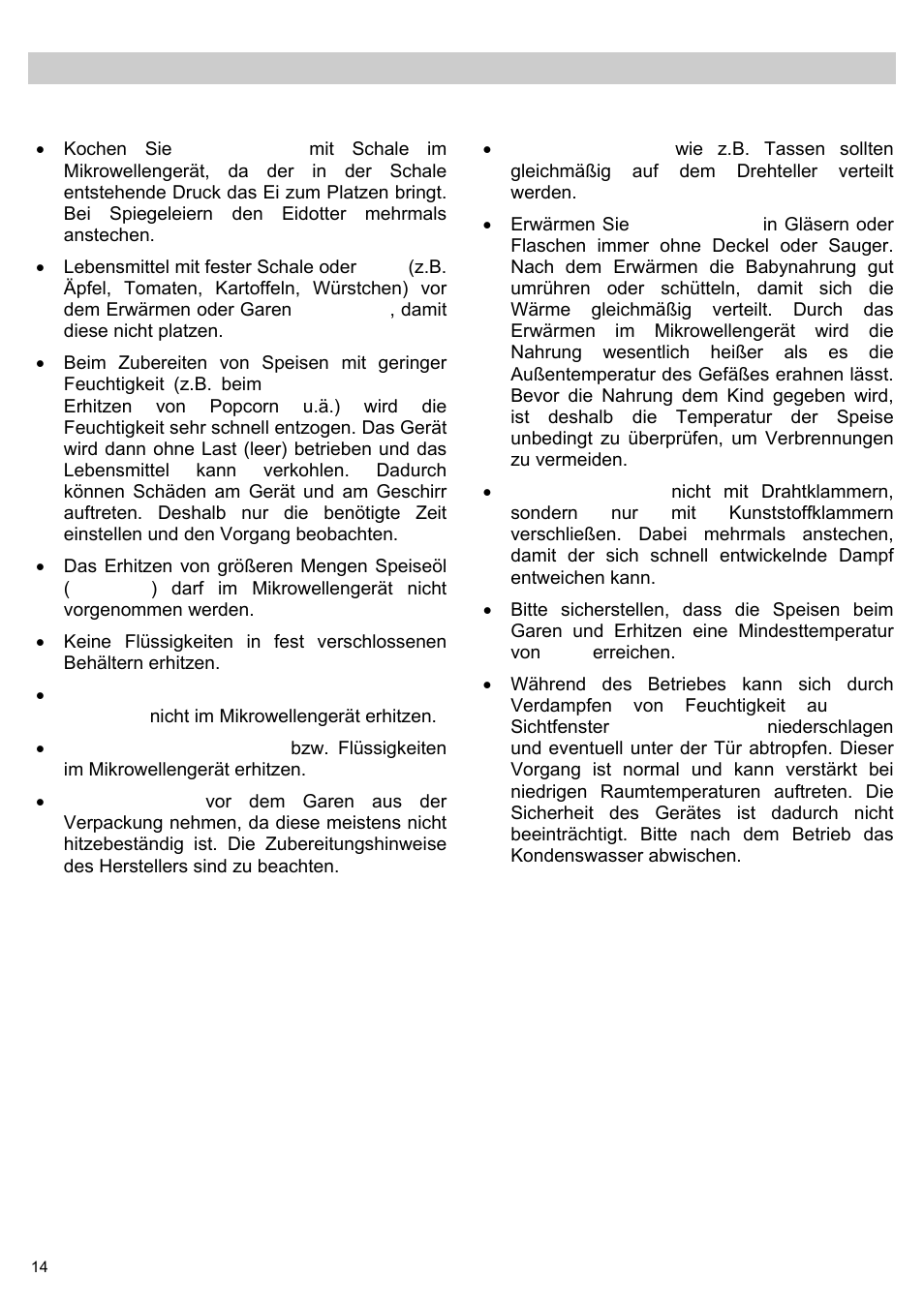 Programmablauf des mikrowellengerätes | Teka MWL 20 BI User Manual | Page 16 / 72