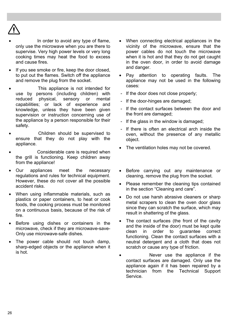 Safety tips | Teka MWL 20 BI User Manual | Page 28 / 72