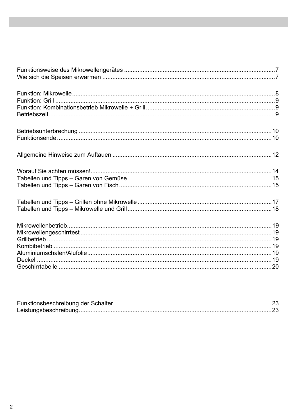Teka MWL 20 BI User Manual | Page 4 / 72