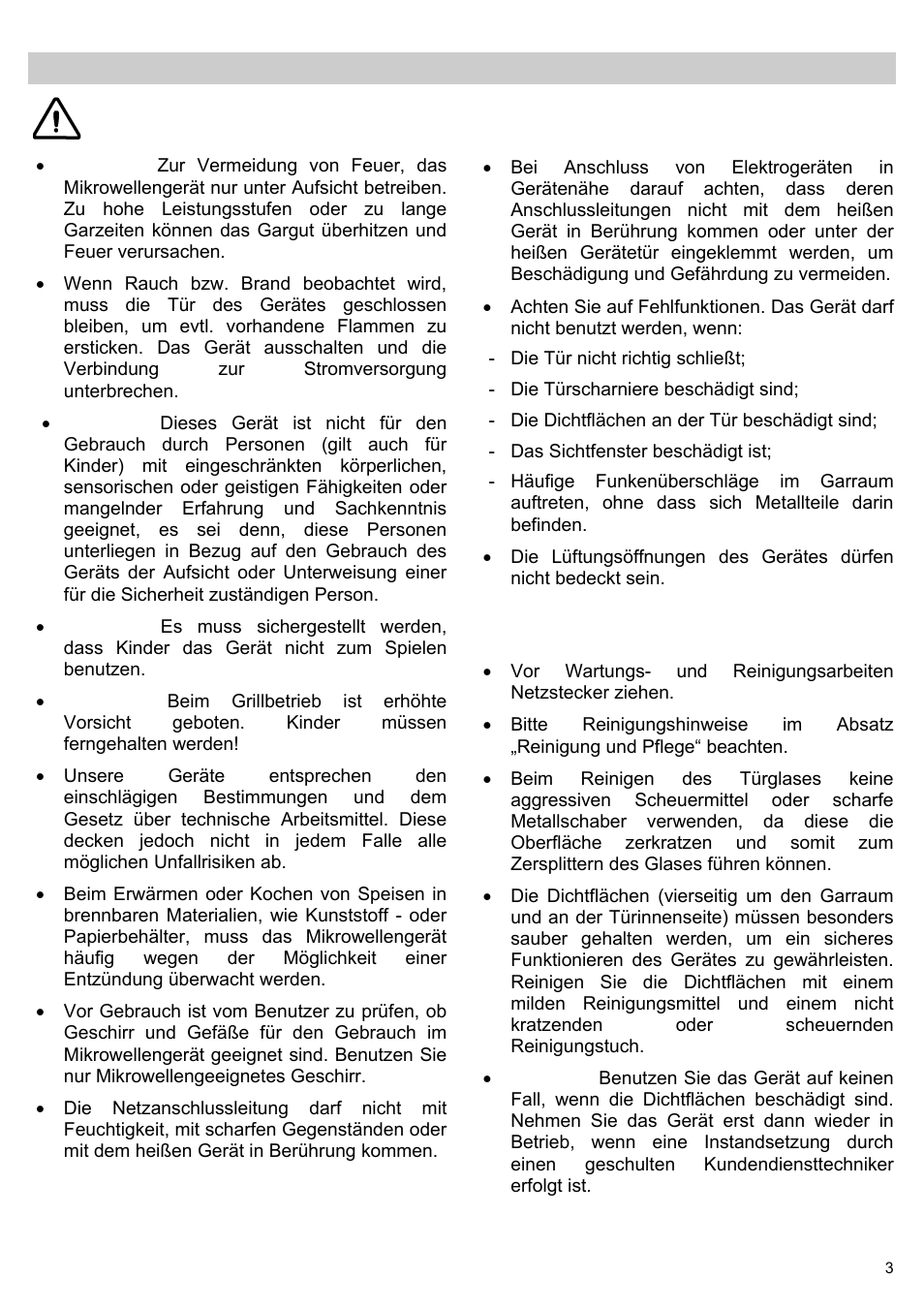 Sicherheitshinweise | Teka MWL 20 BI User Manual | Page 5 / 72