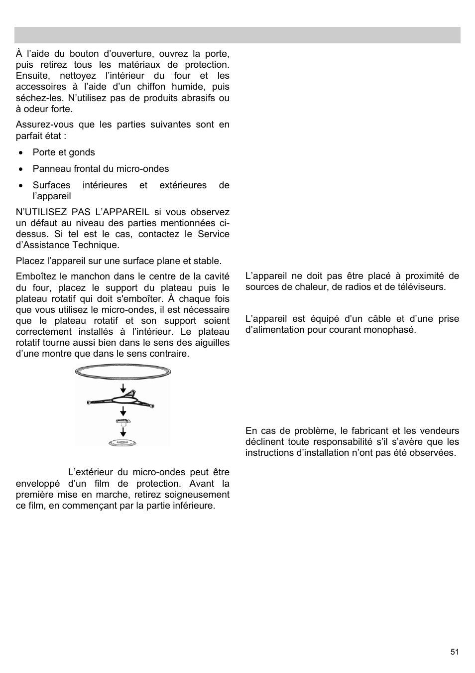 Instructions pour l’installation | Teka MWL 20 BI User Manual | Page 53 / 72