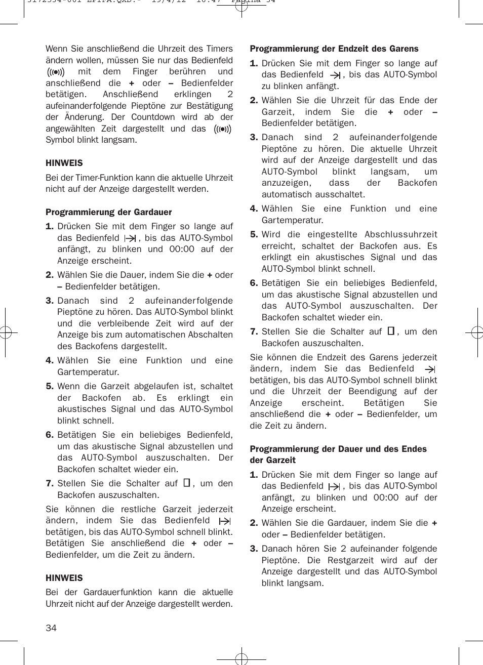 Teka Hydroclean HKL 840 User Manual | Page 34 / 40