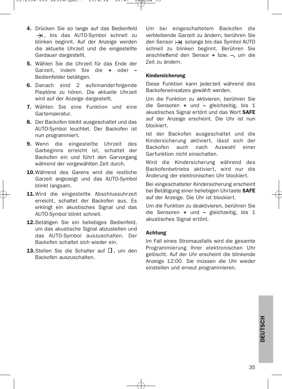 Teka Hydroclean HKL 840 User Manual | Page 35 / 40