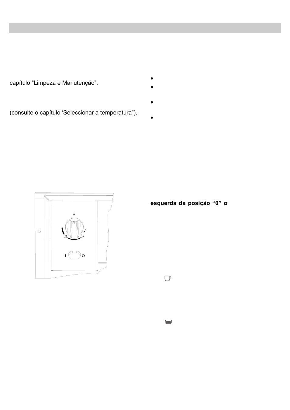 Utilização, Antes da primeira utilização, Painel de comandos | Principio de utilização, Seleccionar a temperatura | Teka CPEL 15 User Manual | Page 58 / 64