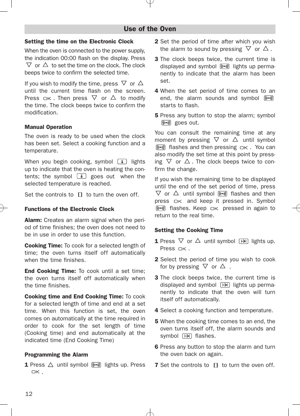 Use of the oven | Teka HKE 635 User Manual | Page 12 / 24