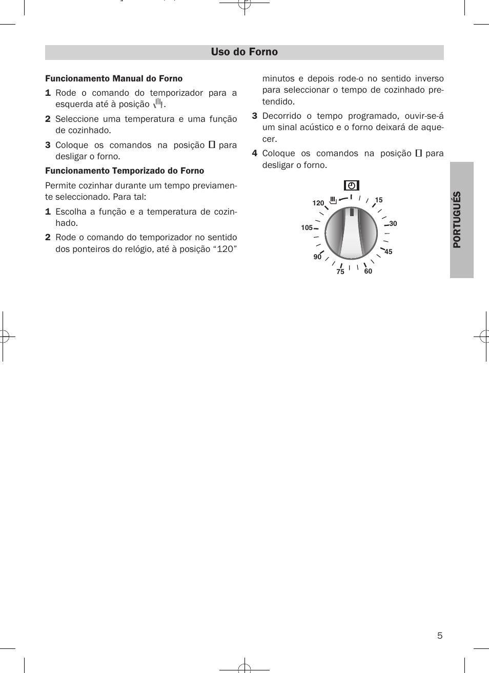 Uso do forno | Teka HKE 535 User Manual | Page 5 / 14