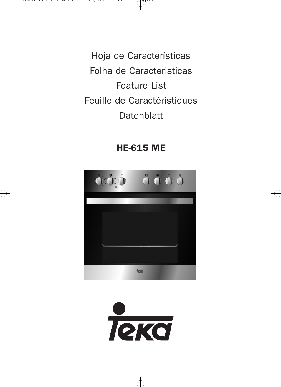 Teka HE 615 ME User Manual | 12 pages