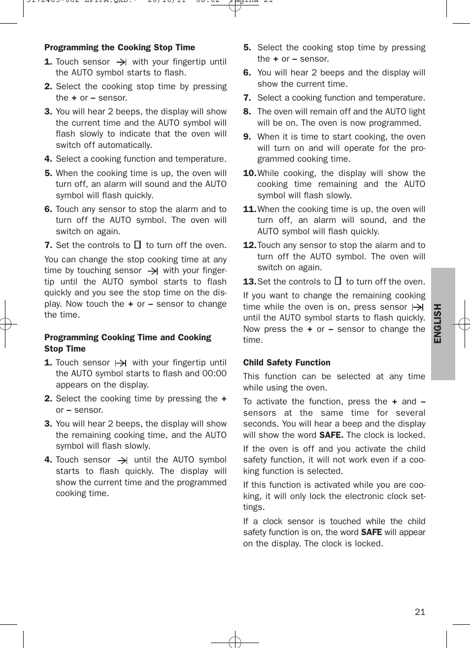 Teka Hydroclean HL 940 User Manual | Page 21 / 38