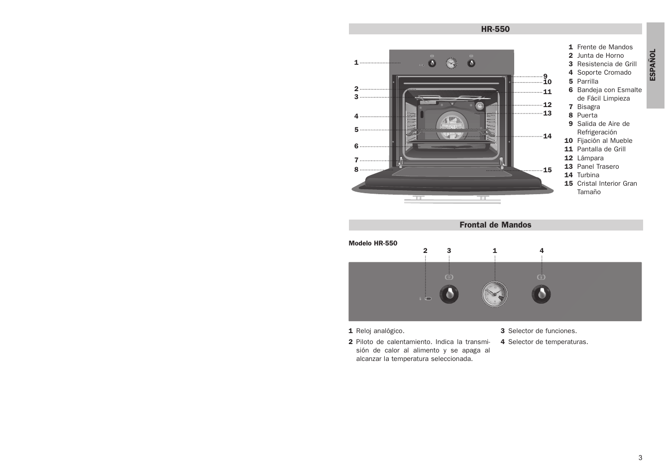 Teka HR 550 User Manual | Page 2 / 9