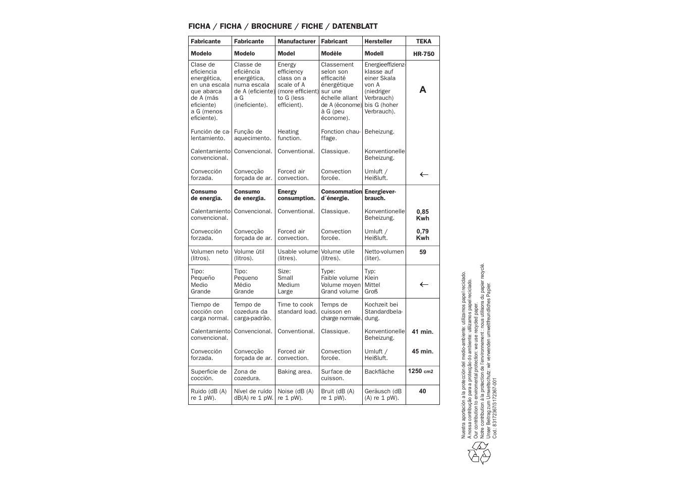 Teka HR 750 User Manual | Page 10 / 10