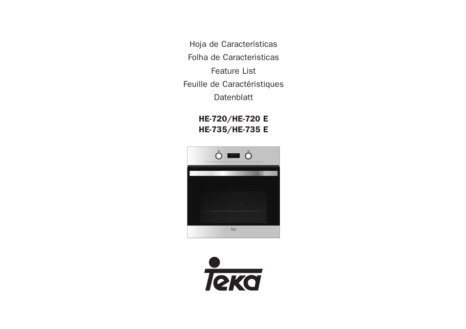 Teka HE 720 User Manual | 15 pages