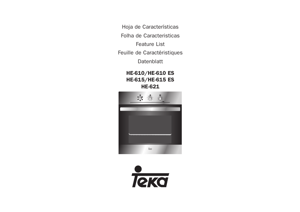 Teka HE 615 User Manual | 7 pages