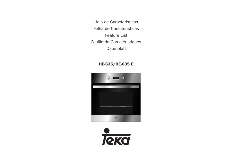 Teka HE 635 User Manual | 13 pages