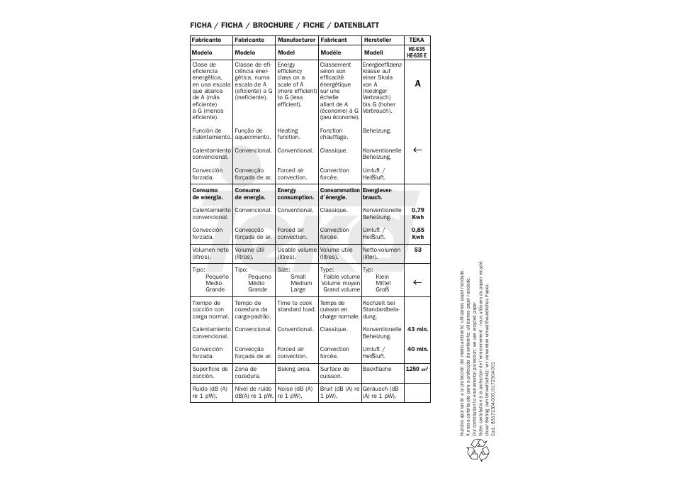 Teka HE 635 User Manual | Page 13 / 13