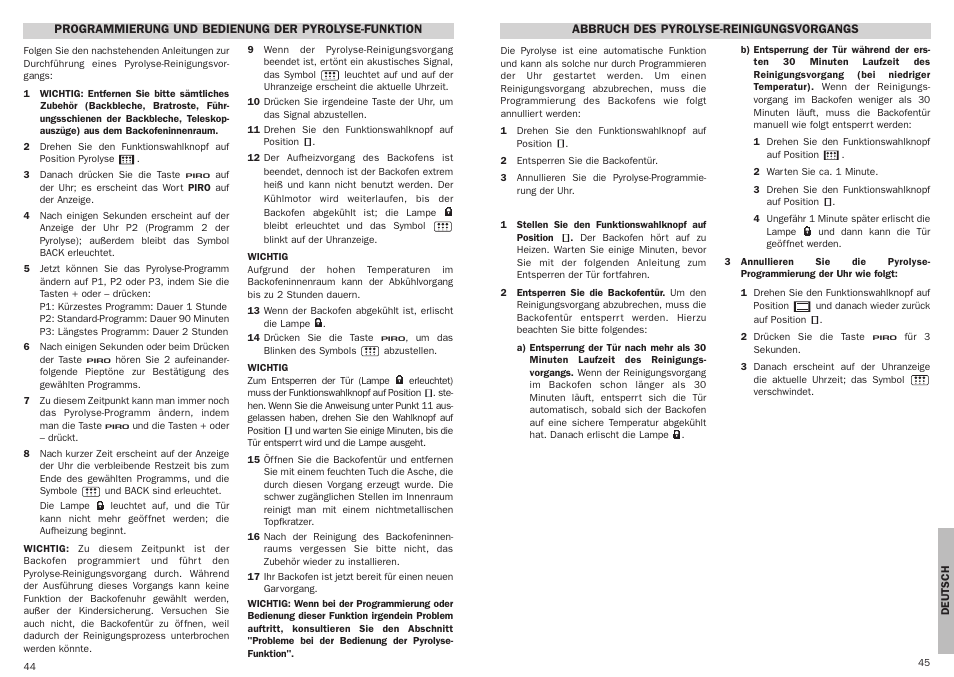 Teka HPE 735 User Manual | Page 23 / 25