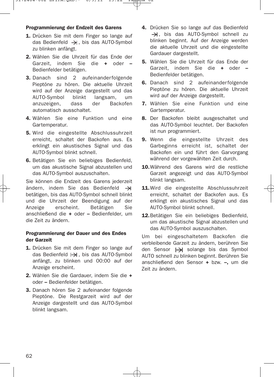 Teka Hydroclean HL 870 User Manual | Page 62 / 74