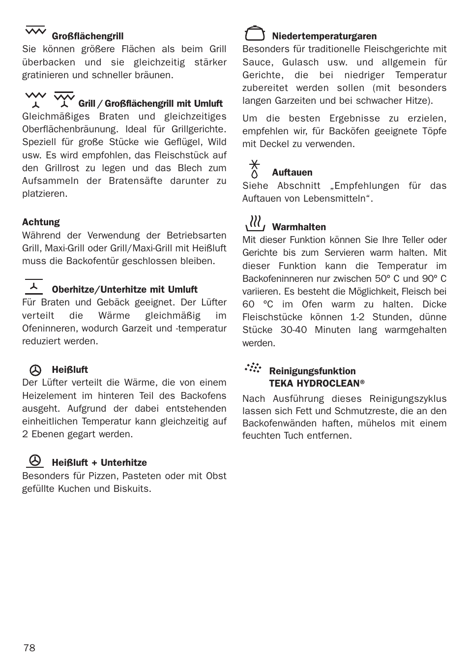 Teka Hydroclean HL 890 User Manual | Page 78 / 92