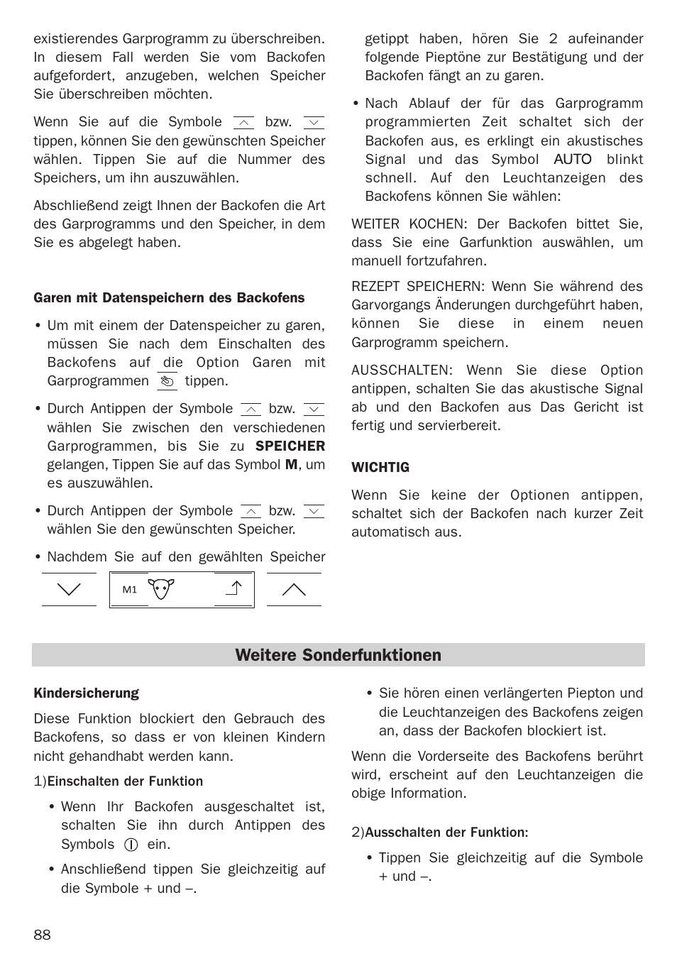 Weitere sonderfunktionen | Teka Hydroclean HL 890 User Manual | Page 88 / 92
