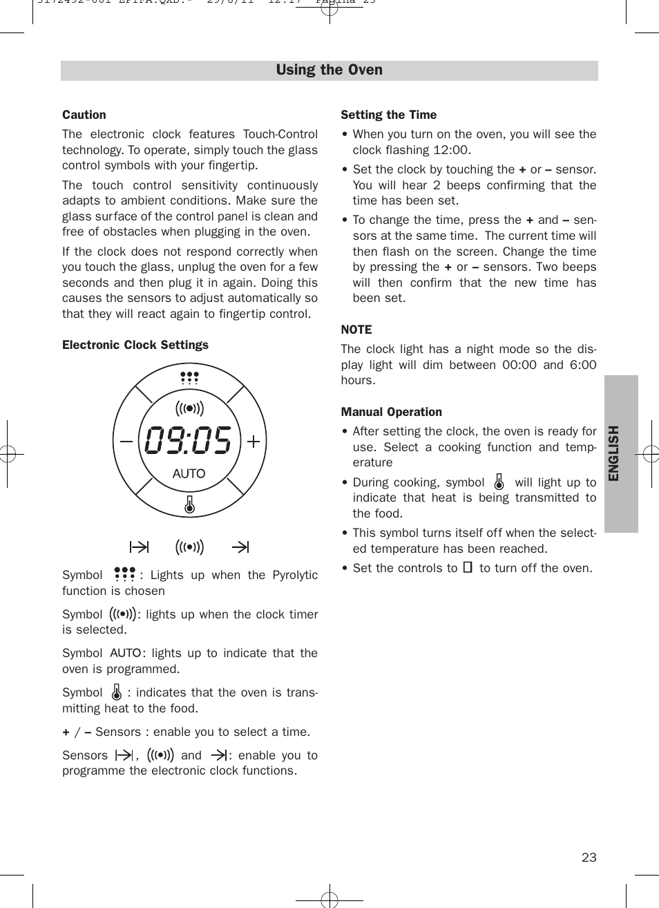 Using the oven | Teka HPL 830 User Manual | Page 23 / 48