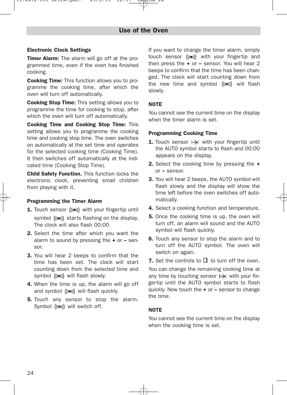 Use of the oven | Teka HPL 830 User Manual | Page 24 / 48