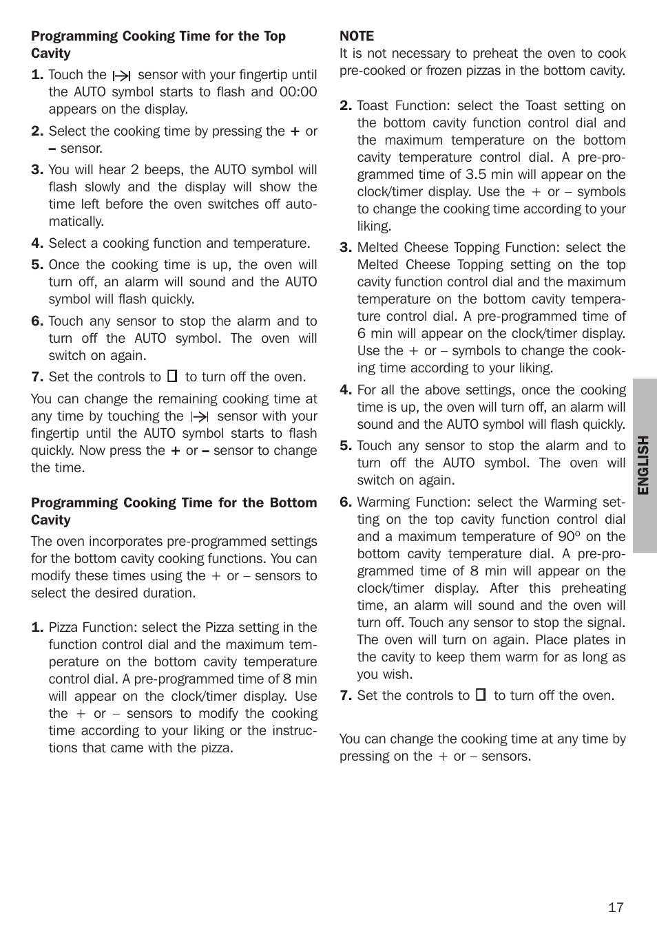 Teka Combo HL 45.15 User Manual | Page 17 / 32