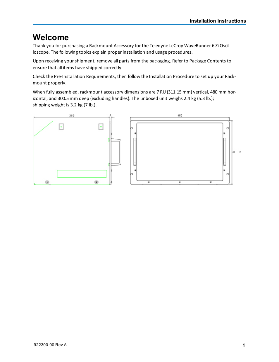 Welcome | Teledyne LeCroy 6Zi Rackmount User Manual | Page 3 / 12