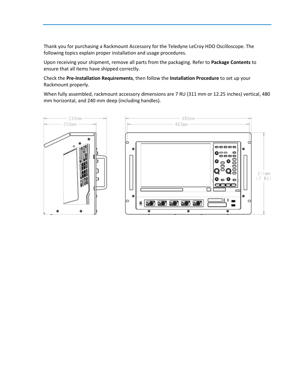 Welcome | Teledyne LeCroy HDO Oscilloscope Rackmount User Manual | Page 3 / 14