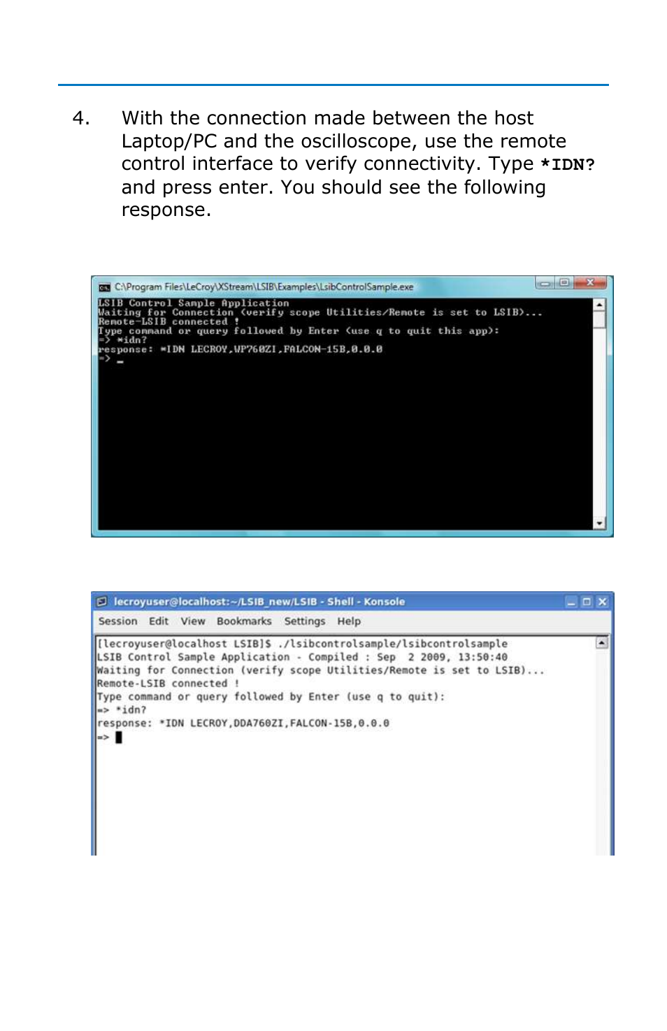 Operator's manual | Teledyne LeCroy LSIB-1 Host Interfaces User Manual | Page 25 / 44