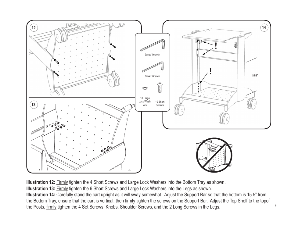 Teledyne LeCroy OC1021 Oscilloscope Cart User Manual | Page 8 / 9