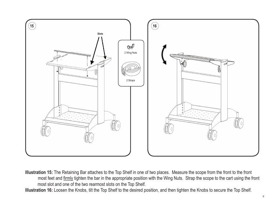 Teledyne LeCroy OC1021 Oscilloscope Cart User Manual | Page 9 / 9