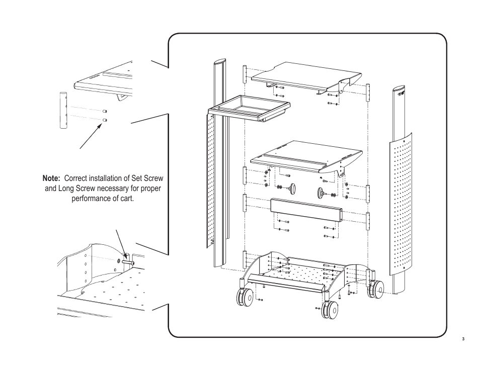 Teledyne LeCroy OC1024 Oscilloscope Cart User Manual | Page 3 / 10