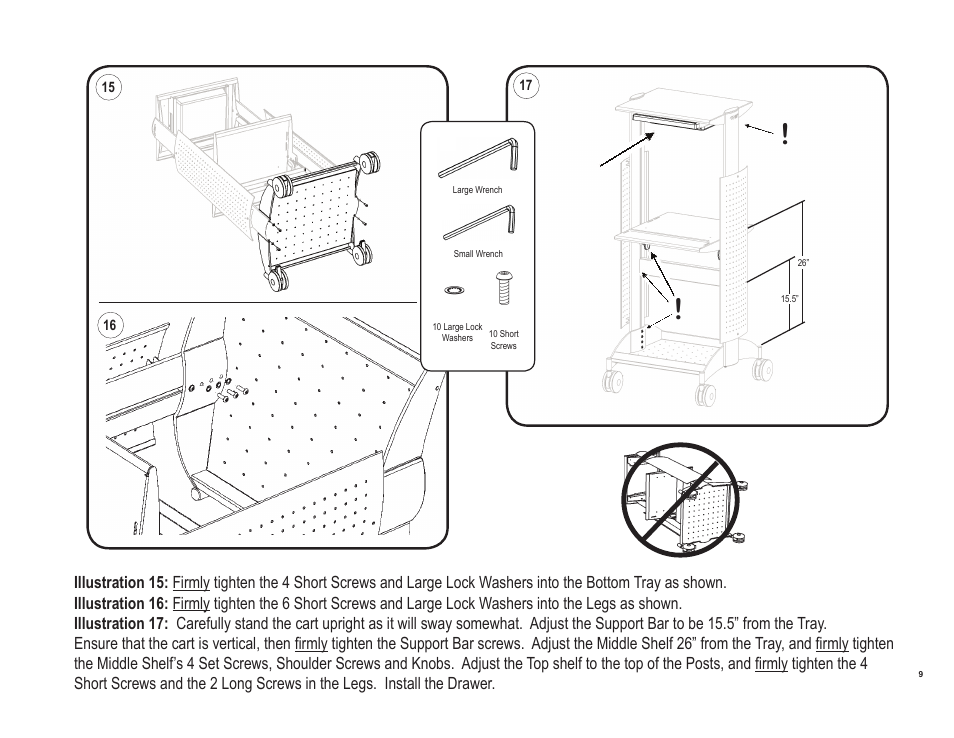 Teledyne LeCroy OC1024 Oscilloscope Cart User Manual | Page 9 / 10