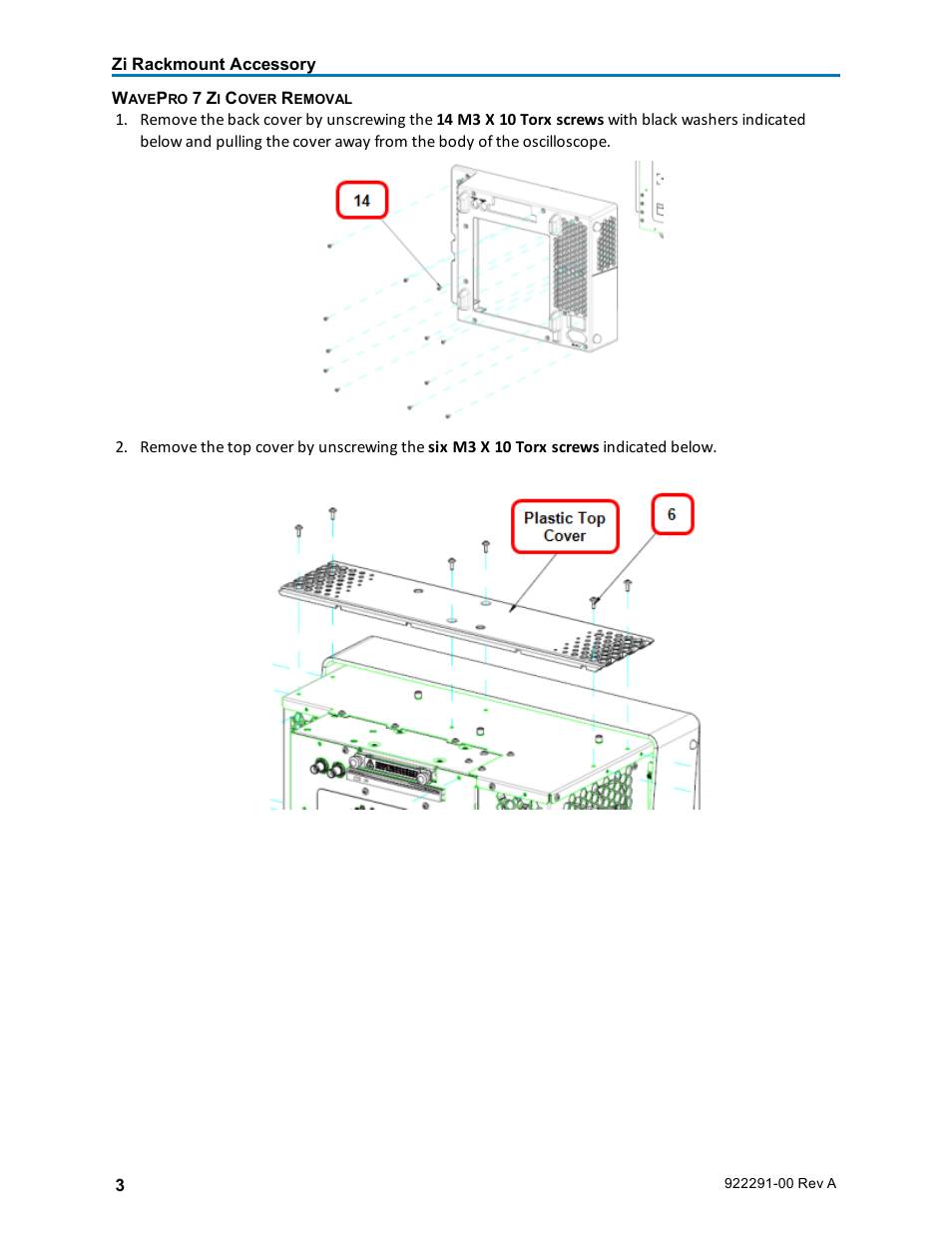 Teledyne LeCroy Zi Oscilloscope Rackmount User Manual | Page 3 / 12