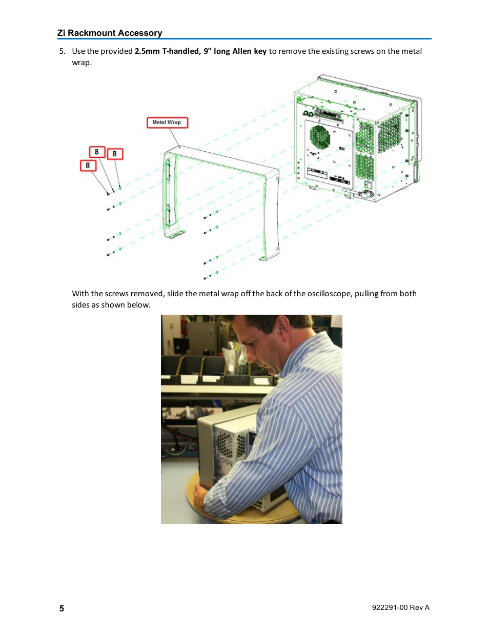 Teledyne LeCroy Zi Oscilloscope Rackmount User Manual | Page 5 / 12