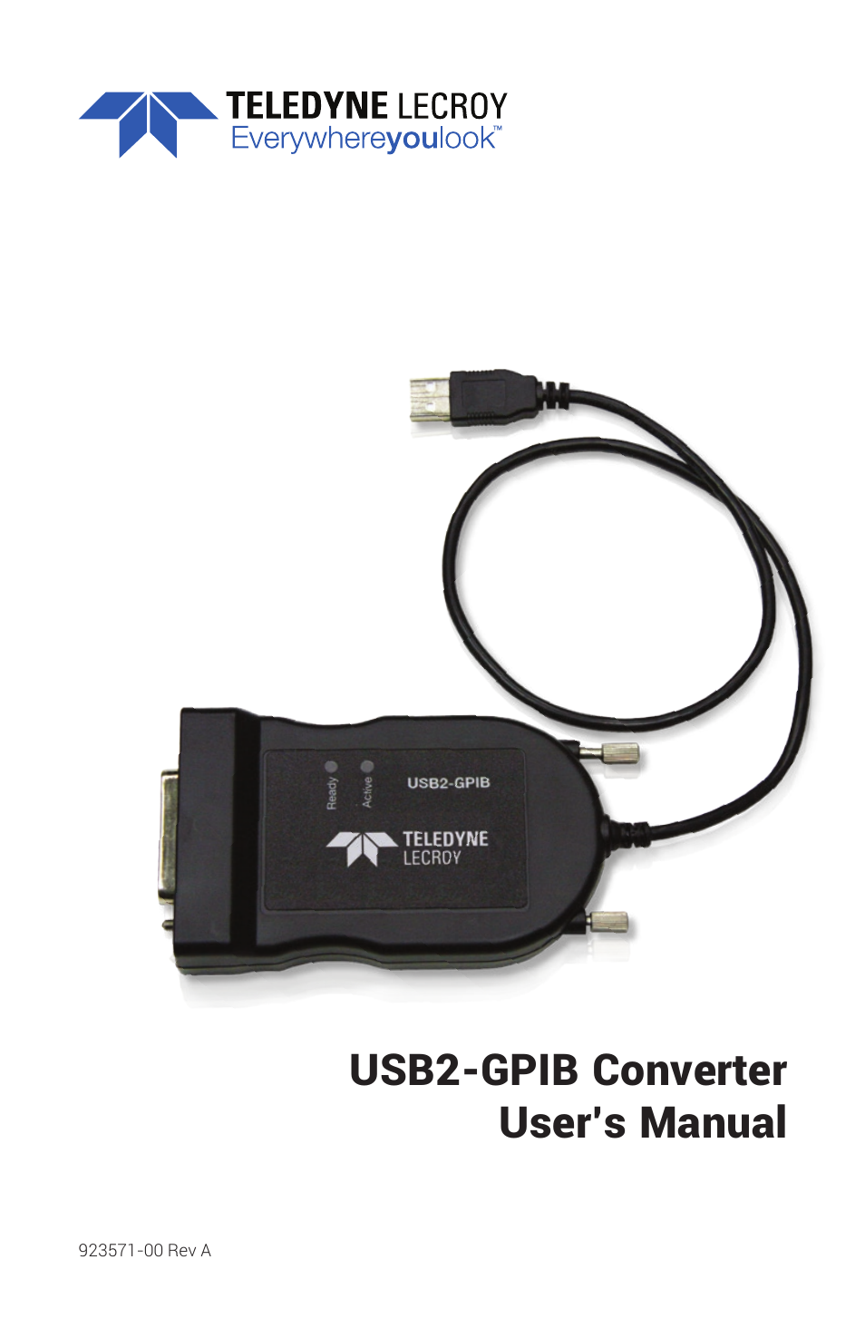 Teledyne LeCroy USB2-GPIB User Manual | 12 pages