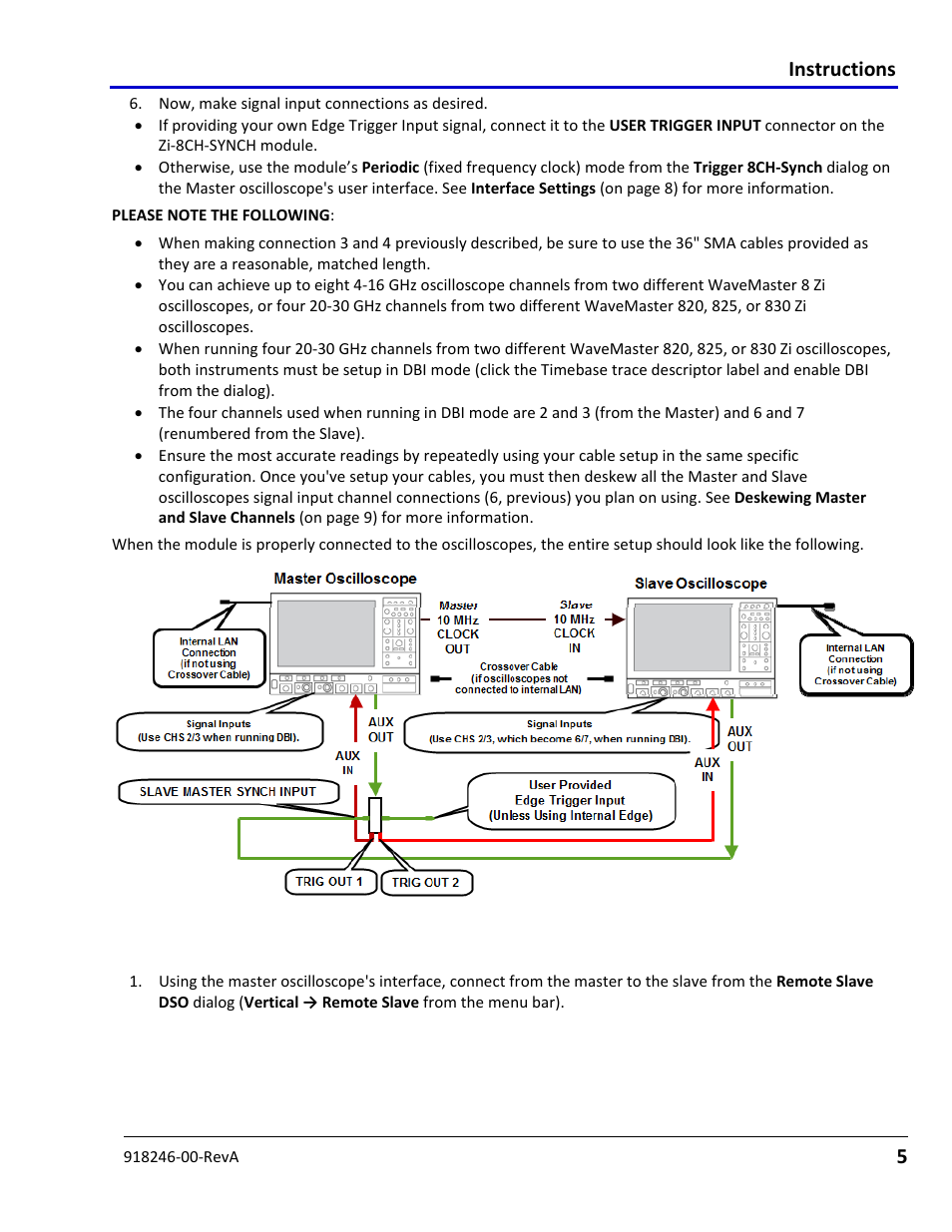 Interface settings | Teledyne LeCroy Zi Oscilloscope Synchronization ProBus Module (Zi-8CH-SYNCH) User Manual | Page 5 / 16