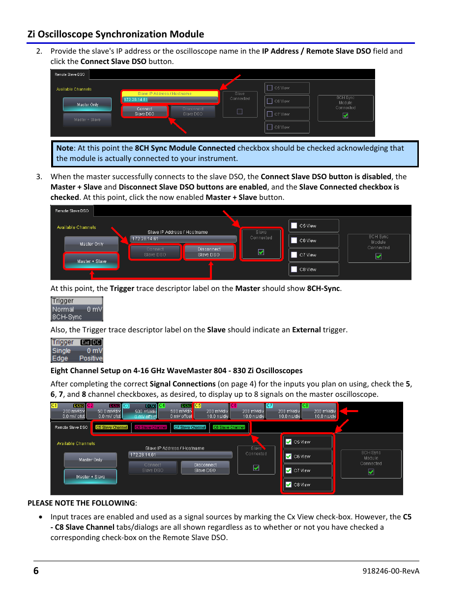 Zi oscilloscope synchronization module 6 | Teledyne LeCroy Zi Oscilloscope Synchronization ProBus Module (Zi-8CH-SYNCH) User Manual | Page 6 / 16