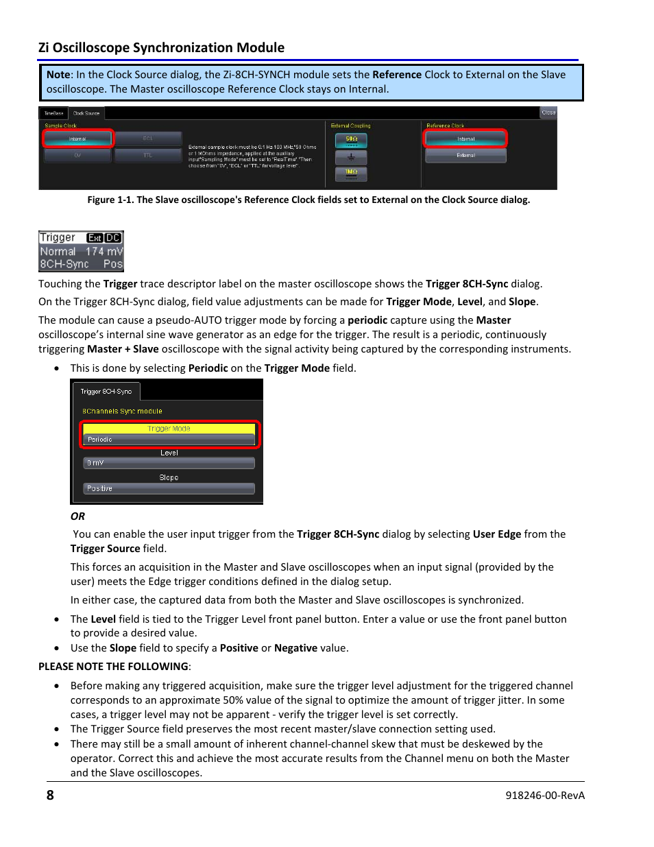Zi oscilloscope synchronization module 8 | Teledyne LeCroy Zi Oscilloscope Synchronization ProBus Module (Zi-8CH-SYNCH) User Manual | Page 8 / 16