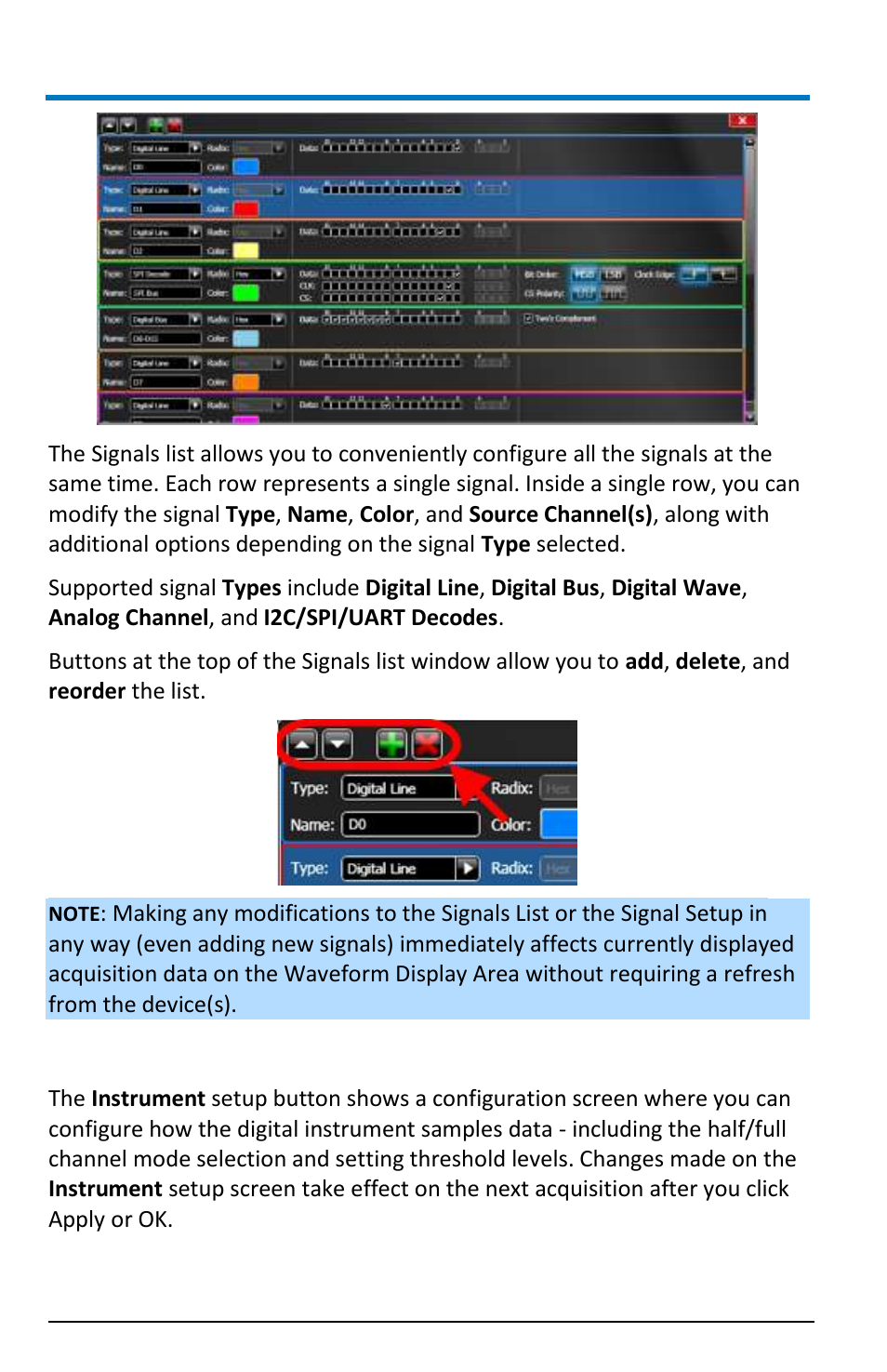 Logicstudio, Instrument | Teledyne LeCroy LogicStudio User Manual | Page 30 / 42