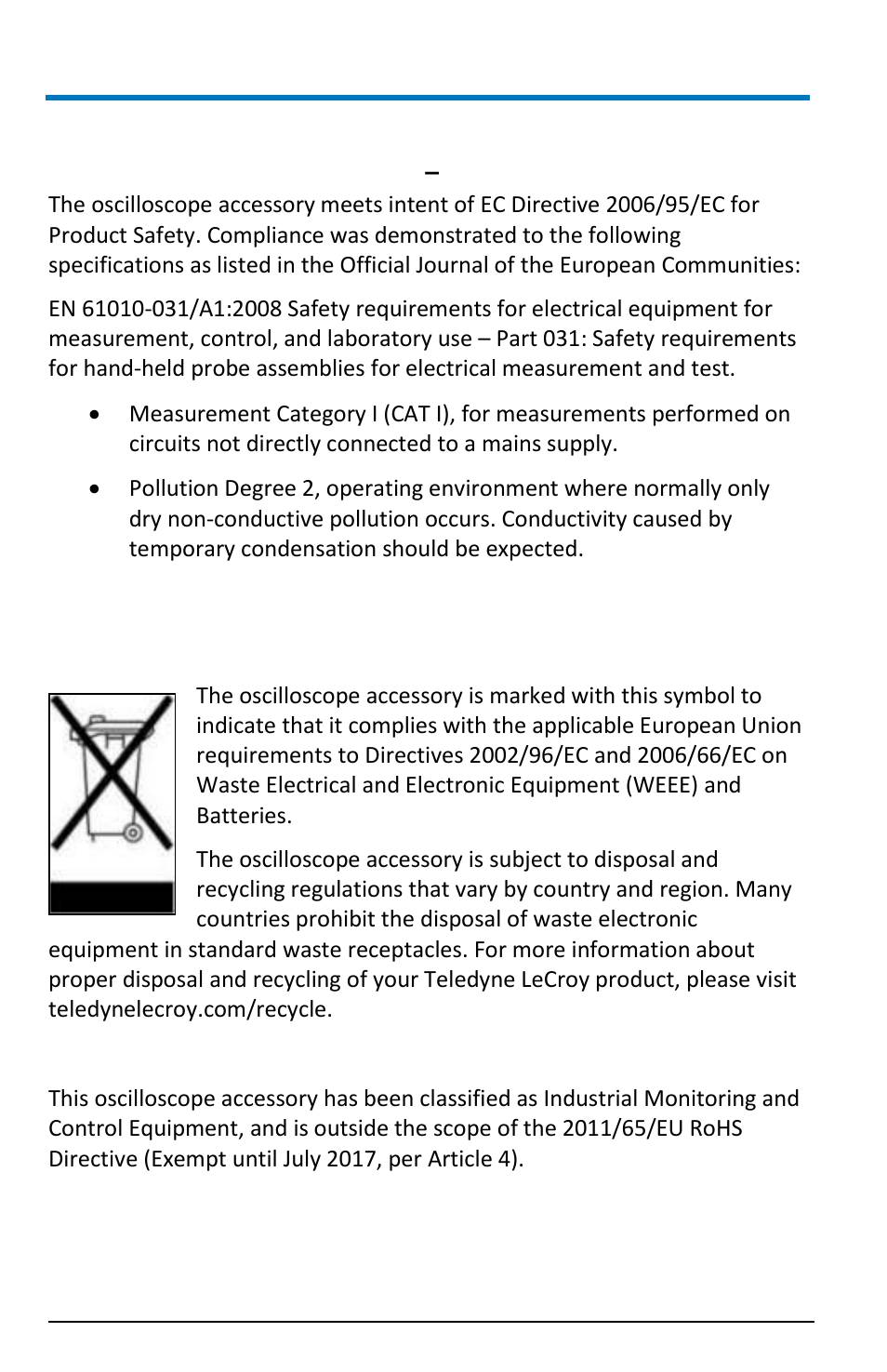 Logicstudio, Safety compliance, Environmental compliance | Teledyne LeCroy LogicStudio User Manual | Page 40 / 42