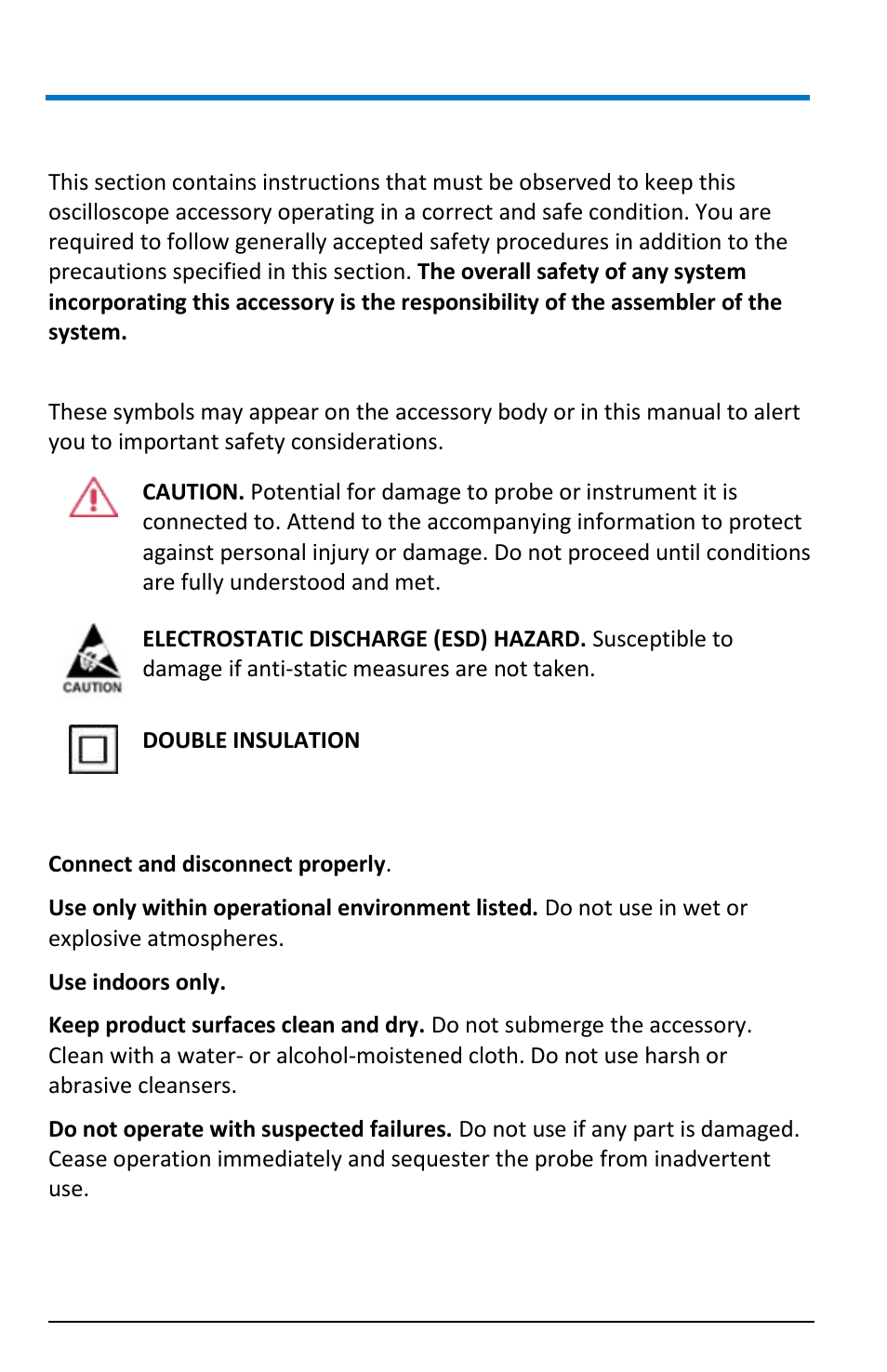 Safety instructions, Symbols, Precautions | Teledyne LeCroy LogicStudio User Manual | Page 6 / 42