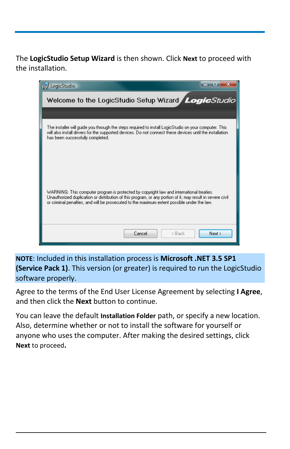Software installation, Logicstudio | Teledyne LeCroy LogicStudio User Manual | Page 8 / 42