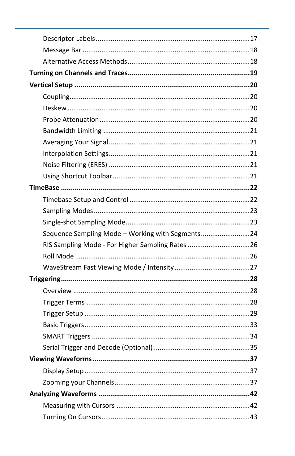 Wavesurfer mxs-b oscilloscope | Teledyne LeCroy WaveSurfer MXs-B Getting Started Manual User Manual | Page 6 / 126