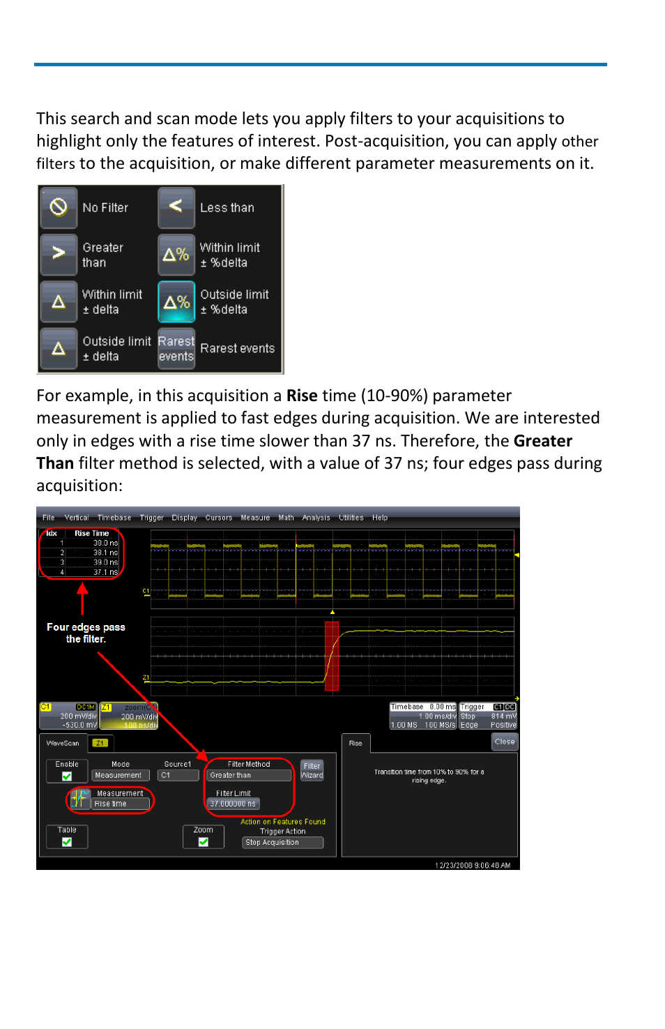 Measurement, Measurement mode | Teledyne LeCroy WaveSurfer MXs-B Getting Started Manual User Manual | Page 66 / 126